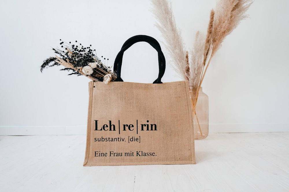 Jute Tasche Lehrerin - Jellies Design