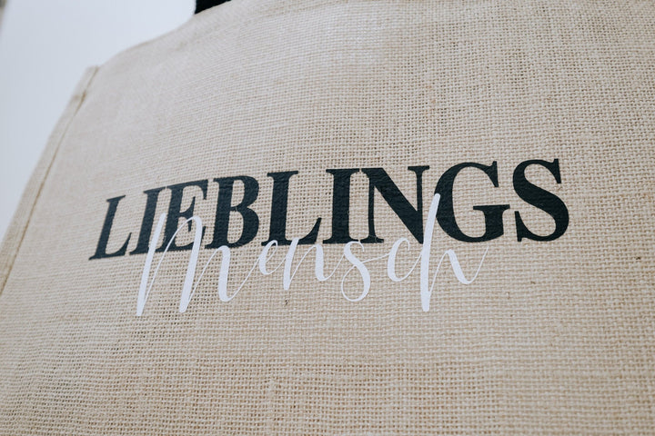 personalisierte Jute für Lieblings und Herzensmenschen - Jellies Design