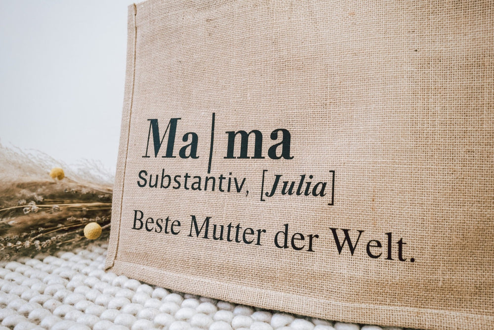 Jute-Tasche "Beste Mama der Welt" - Jellies Design