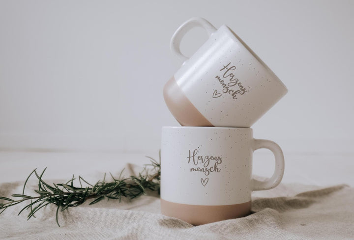 Personalisierte Keramiktasse Herzensmensch - Jellies Design