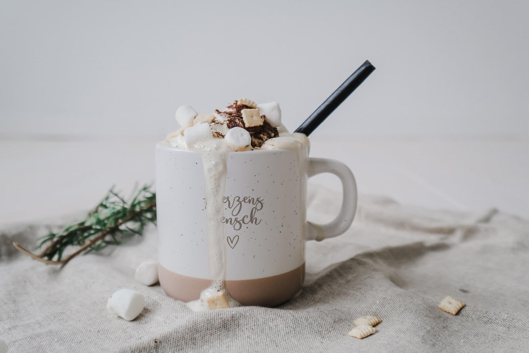 Personalisierte Keramiktasse Herzensmensch - Jellies Design