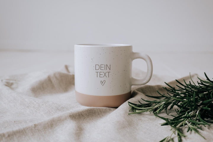 Personalisierte Keramiktasse mit deinem Text - Jellies Design