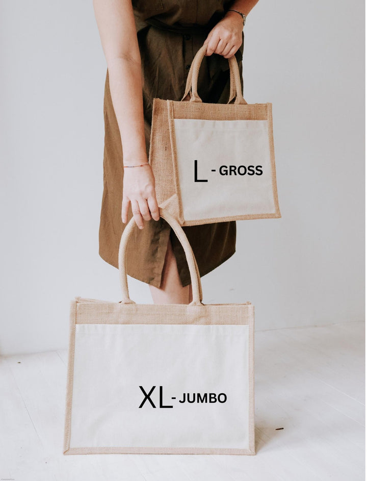 Personalisierte Jutetasche Initiale Name - Jellies Design