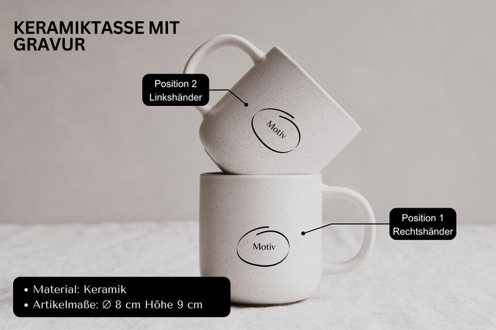 Erzieherin mit Herz Steingut Tasse - Jellies Design