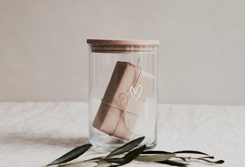 Vorratsglas "Herz" die Geschenkidee zum Danke sagen für Erzieher, Kollegen oder Kindergarten, Kita - Jellies Design