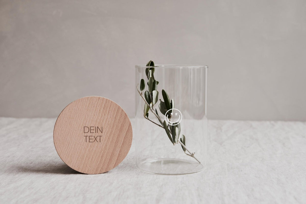 Vorratsglas "Smiley" die Geschenkidee zum Danke sagen für Erzieher, Kollegen oder Kindergarten, Kita - Jellies Design