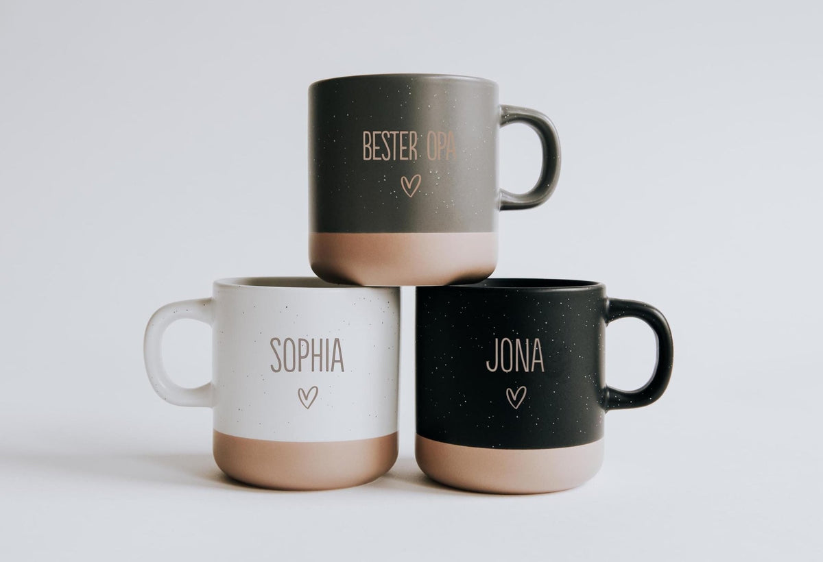 Personalisierte Keramiktasse mit deinem Namen - Jellies Design