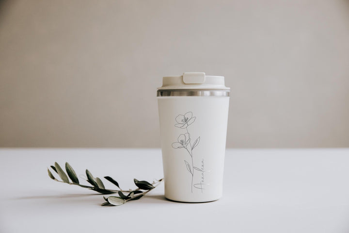 Thermobecher personalisiert mit deinem Text - Jellies Design