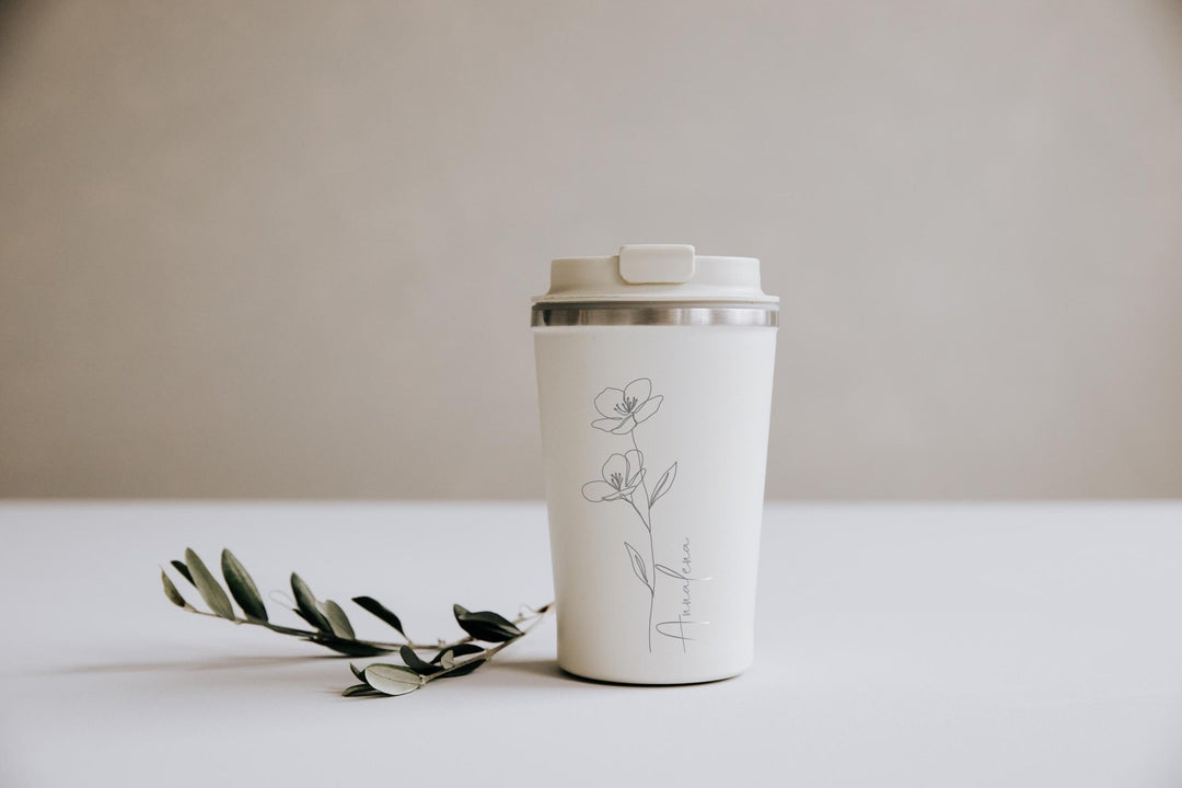 Thermobecher personalisiert mit deinem Namen - Jellies Design