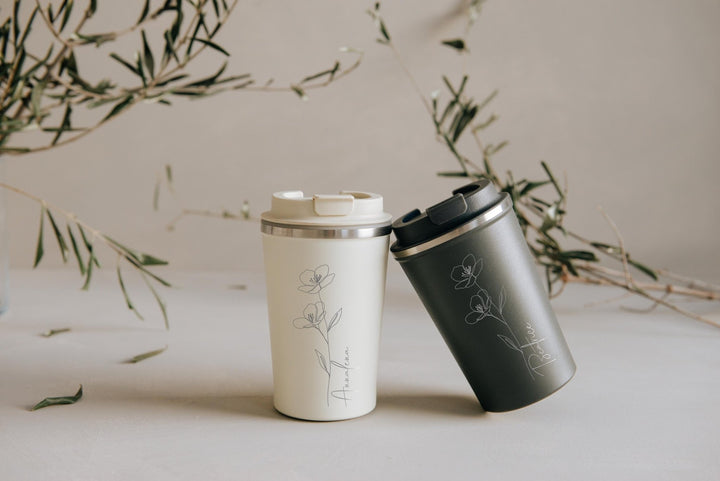 Thermobecher personalisiert mit deinem Text - Jellies Design