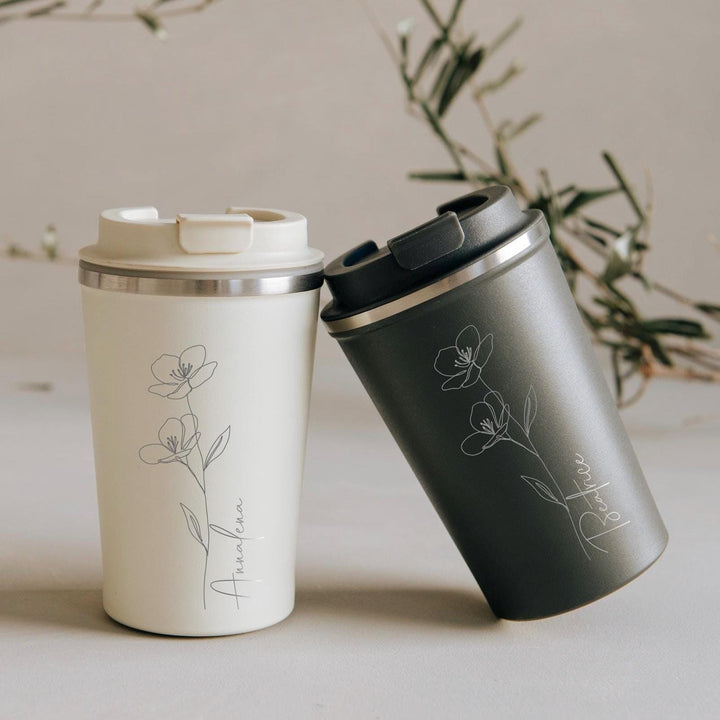 Thermobecher personalisiert mit deinem Namen - Jellies Design