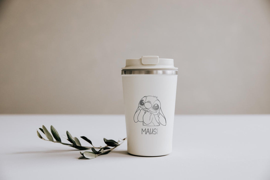 Thermobecher mit Deinem Wunschtext oder Logo - Jellies Design