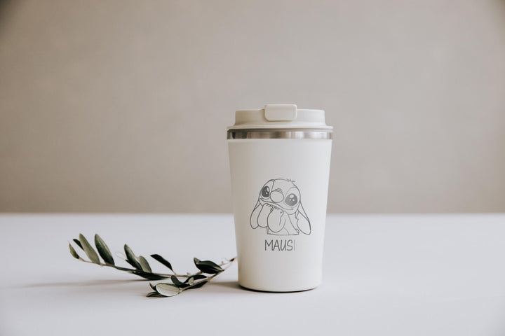 Thermobecher mit Deinem Wunschtext oder Logo - Jellies Design