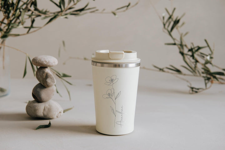 Thermobecher personalisiert mit deinem Text - Jellies Design