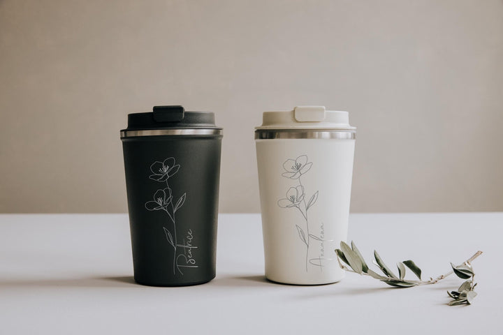Thermobecher personalisiert mit deinem Namen - Jellies Design