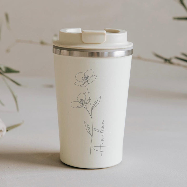 Thermobecher personalisiert mit deinem Namen - Jellies Design