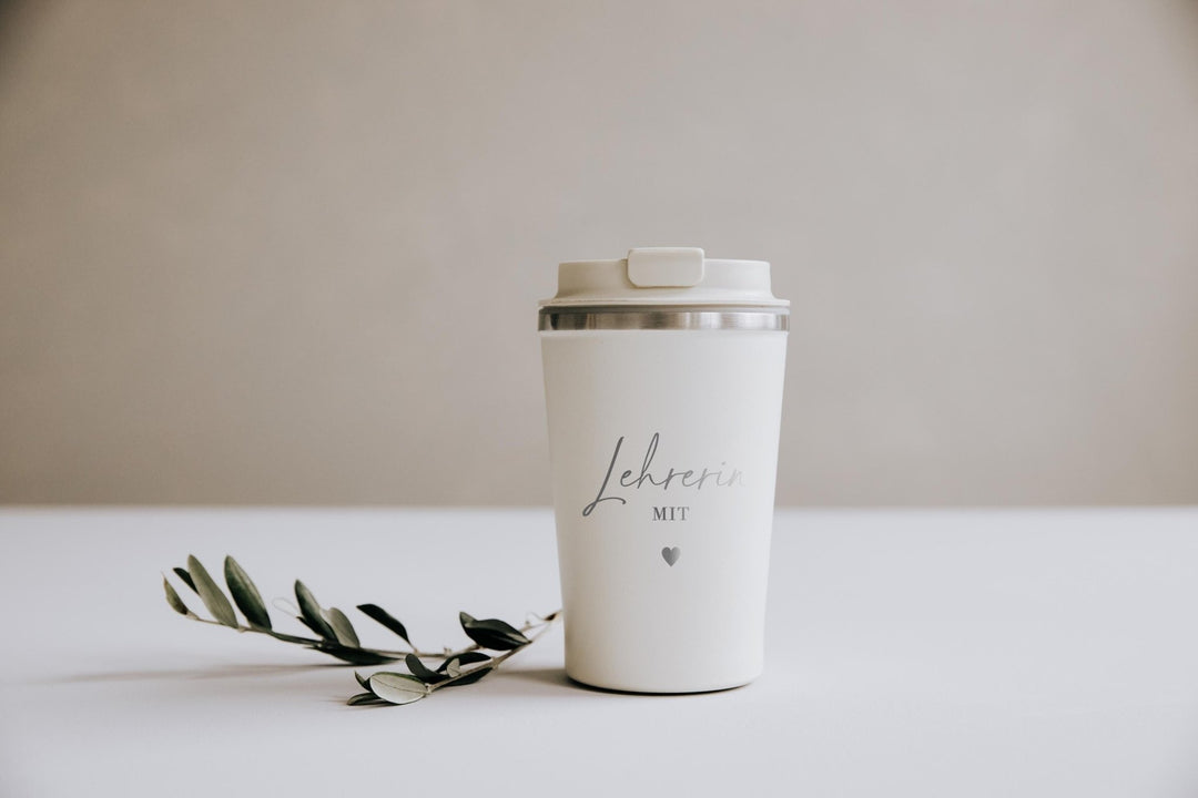Thermobecher mit Deinem Wunschtext oder Logo - Jellies Design