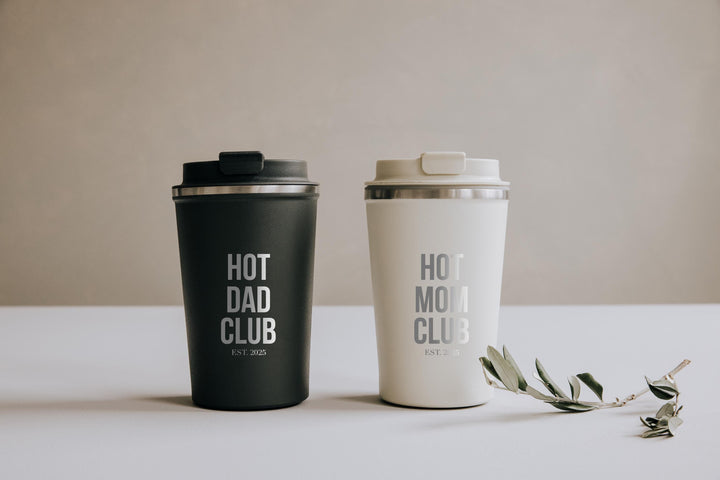 Mama Thermobecher | Kaffeebecher individuell graviert | To Go Becher | Hot Mom Club - JelliesDesign - Cups - Travel Mugs