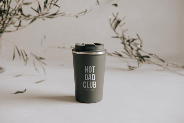 Papa Thermobecher | Kaffeebecher individuell graviert | To Go Becher | Hot Dad Club - JelliesDesign - Cups - Travel Mugs