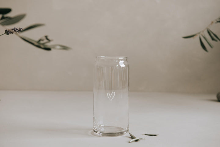 Trinkglas Herz die Geschenkidee für Paare, Liebende oder den geliebten Menschen - Jellies Design