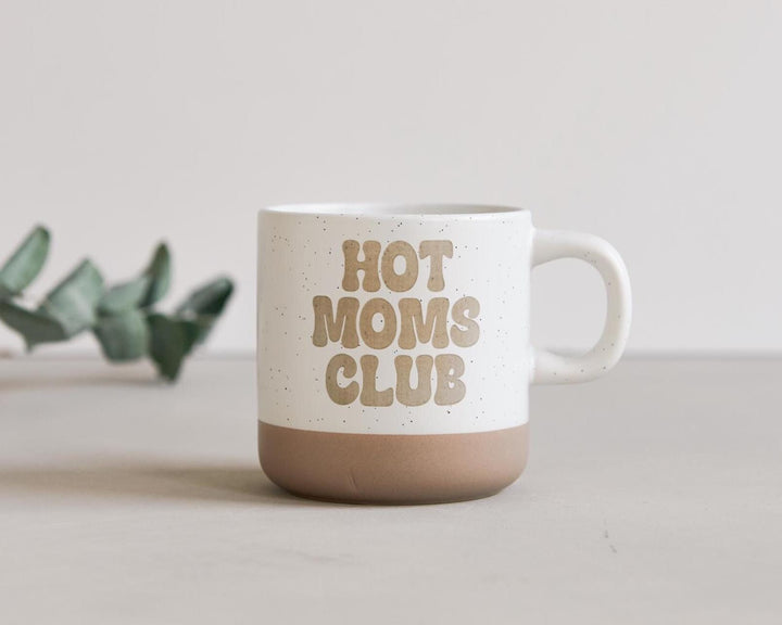 personalisierte Keramiktasse "Hot Moms Club" mit 360ml als Geschenk für Muttertag oder zur Geburt - Jellies Design