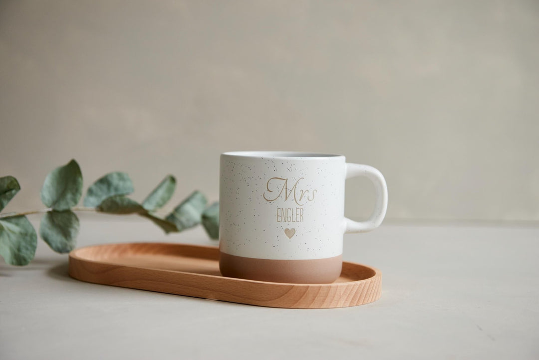 personalisierte Keramiktasse mit Wunschnamen - Jellies Design