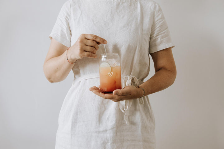 Trinkglas Herz die Geschenkidee für Paare, Liebende oder den geliebten Menschen - Jellies Design
