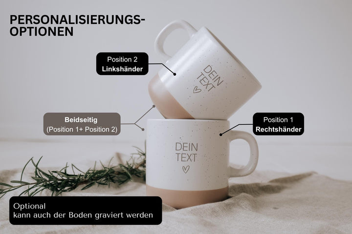 personalisierte Keramiktasse mit Wunschnamen - Jellies Design