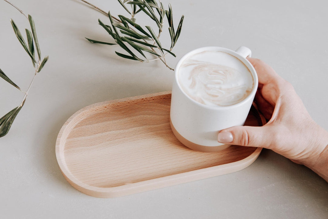 Holztablett aus Buche mit Gravur "kleine Menschen ..." – personalisiertes Geschenk für die beste Freundin, in 2 Größen wählbar - Jellies Design
