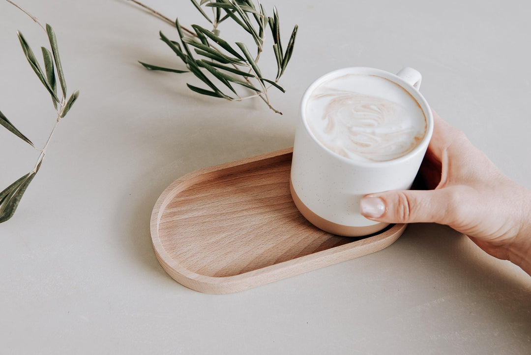 Holztablett aus Buche mit Gravur "kleine Menschen ..." – personalisiertes Geschenk für die beste Freundin, in 2 Größen wählbar - Jellies Design