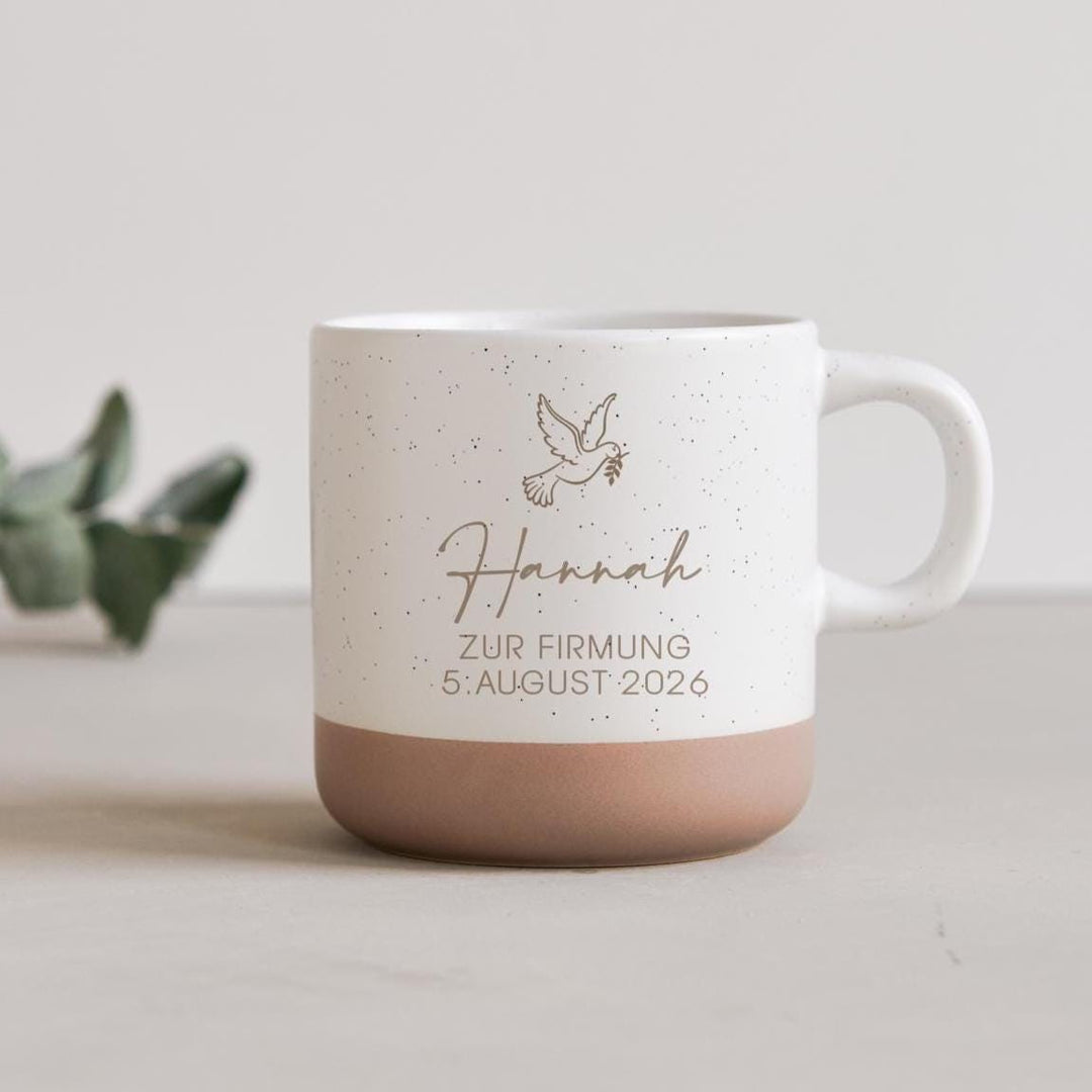 Kommunion Konfirmation personalisierte Tasse - Jellies Design