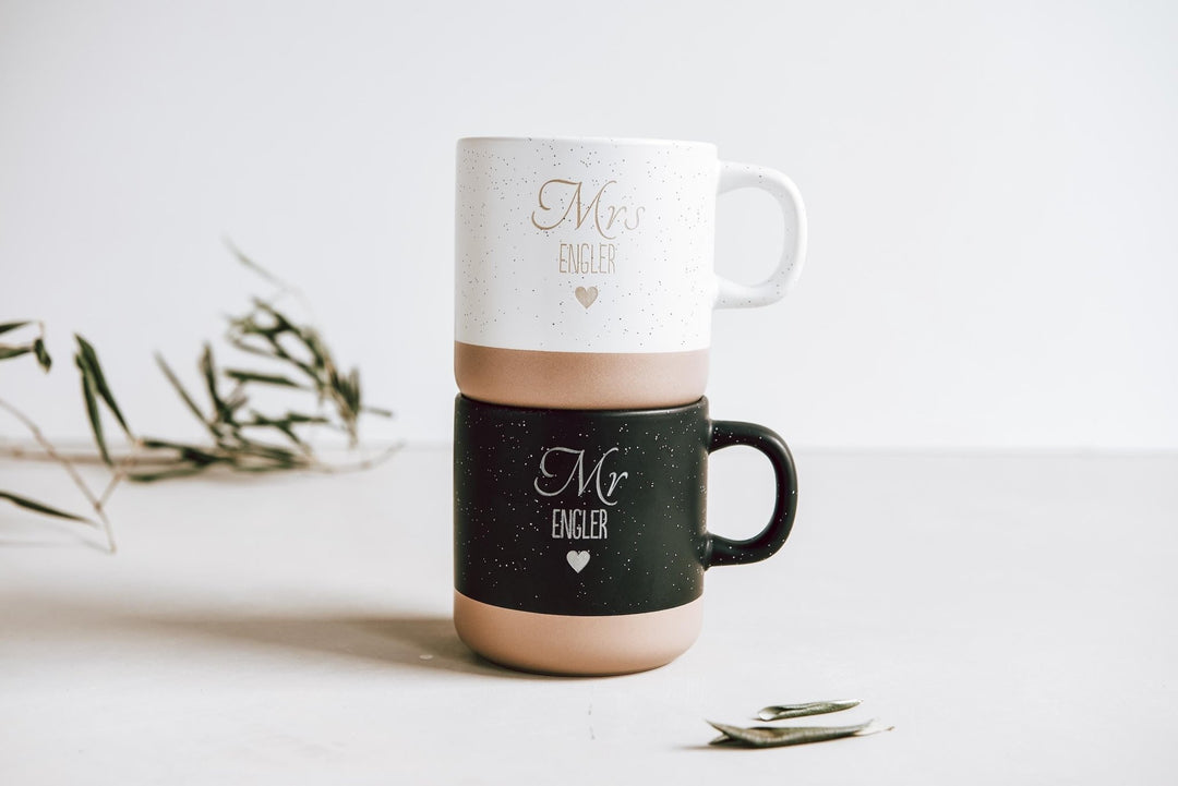 Mr & Mrs Tassen - Set personalisiert - Jellies Design