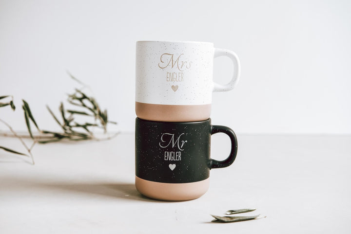 Mr & Mrs Tassen - Set personalisiert - Jellies Design