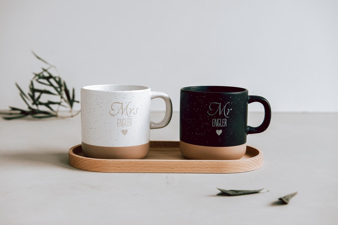 Mr & Mrs Tassen - Set personalisiert - Jellies Design