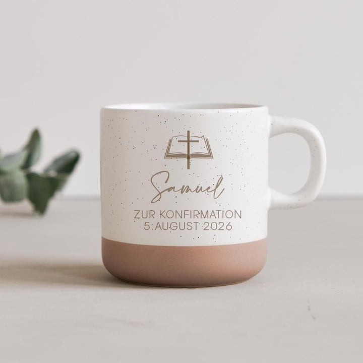 Kommunion Konfirmation personalisierte Tasse - Jellies Design