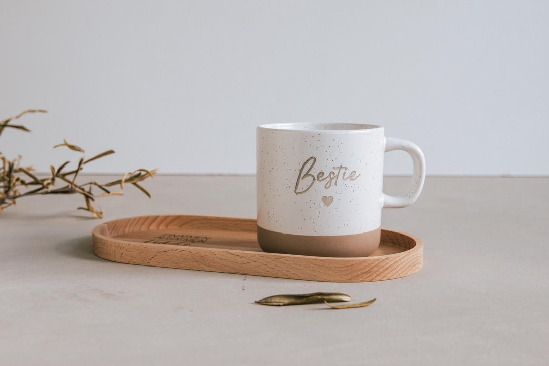 Keramiktasse Bestie – Geschenk für Freundin – Beste Freunde Geschenkidee - Jellies Design
