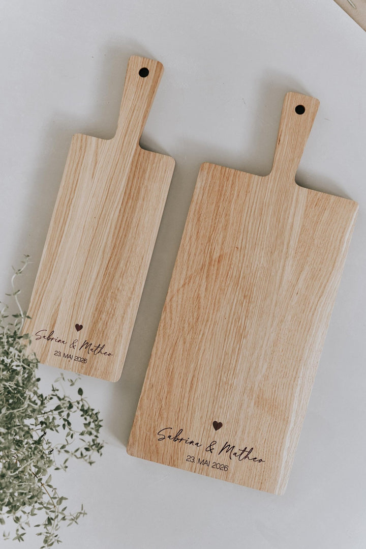 Personalisiertes Hochzeitsgeschenk Schneidebrett - Jellies Design