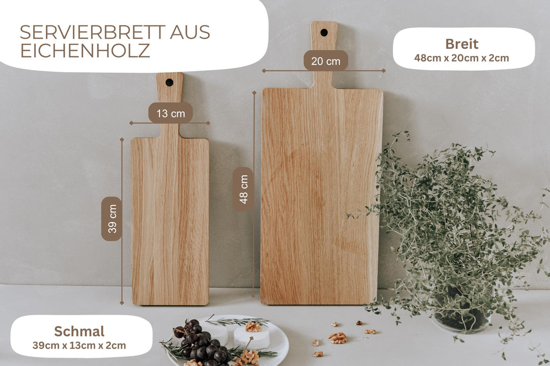 Schneidebrett Eiche personalisiert mit eigener Gravur – Abschiedsgeschenk für Lehrer, Erzieher - mit persönlicher Zeichnung der Kinder - Jellies Design