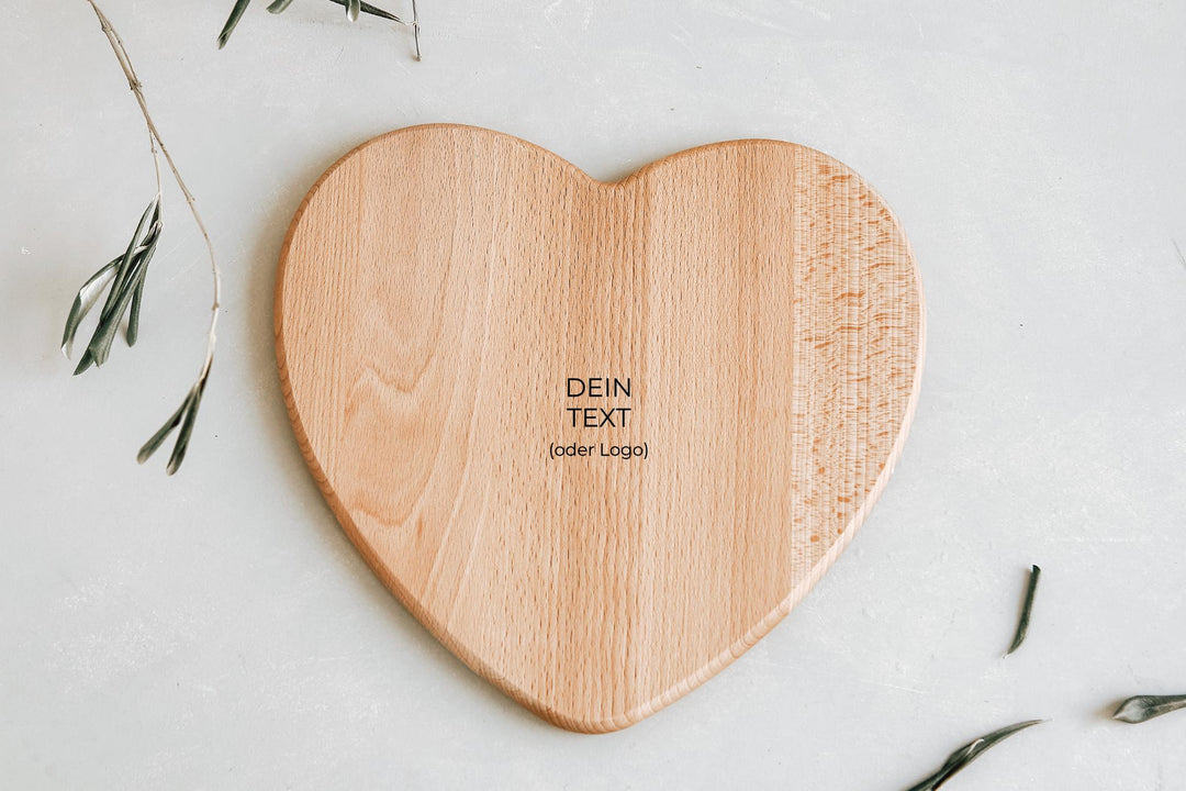 Schneidebrett Herz personalisiert - Jellies Design