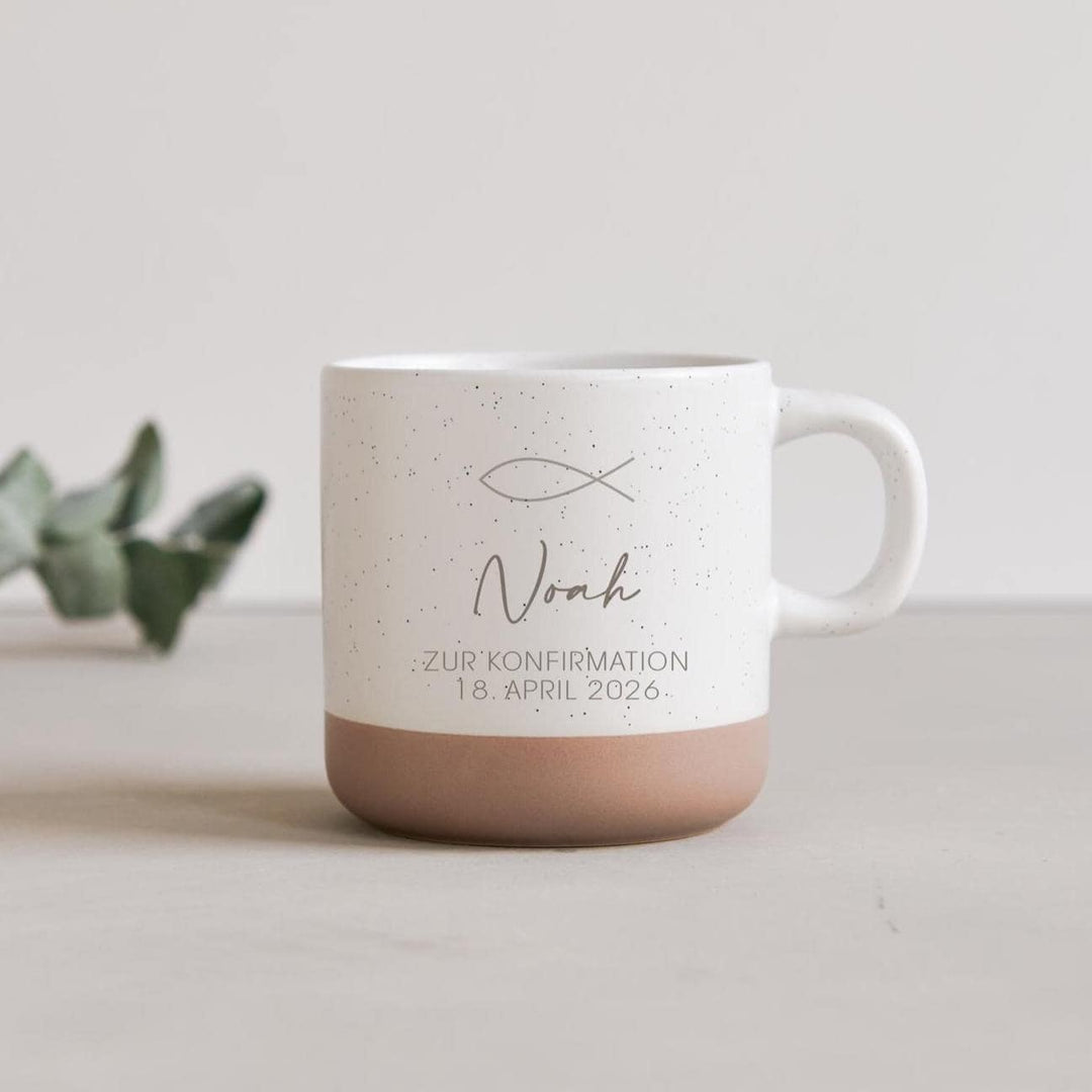 Kommunion Konfirmation personalisierte Tasse - Jellies Design