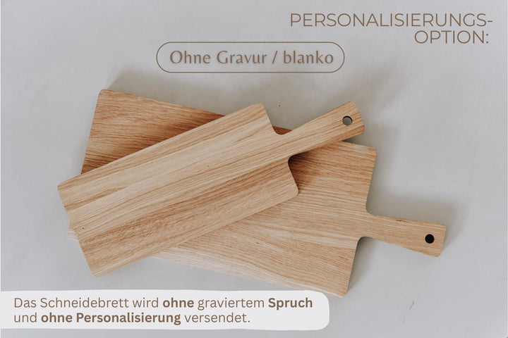 Schneidebrett Eiche personalisiert mit Gravur - gemeinsame Zeit – Geschenk zu Hochzeit, Jubiläum oder zum Einzug für Paare, in 2 Größen - Jellies Design