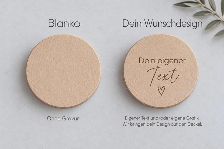 Vorratsglas mit Gravur personalisiert | Weihnachtsgeschenk Adventszeit | Keksglas Plätzchenglas Holzdeckel | Geschenk Lieblingsmensch - JelliesDesign - Storage Jars - Cookie Jars