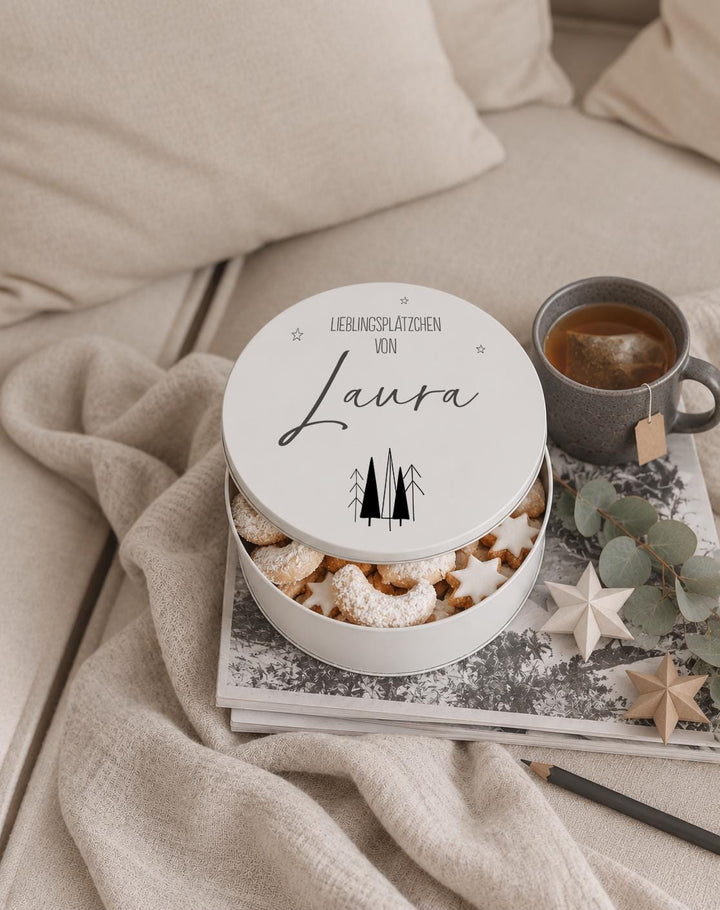 Personalisierte Keksdose mit Namen - Jellies Design