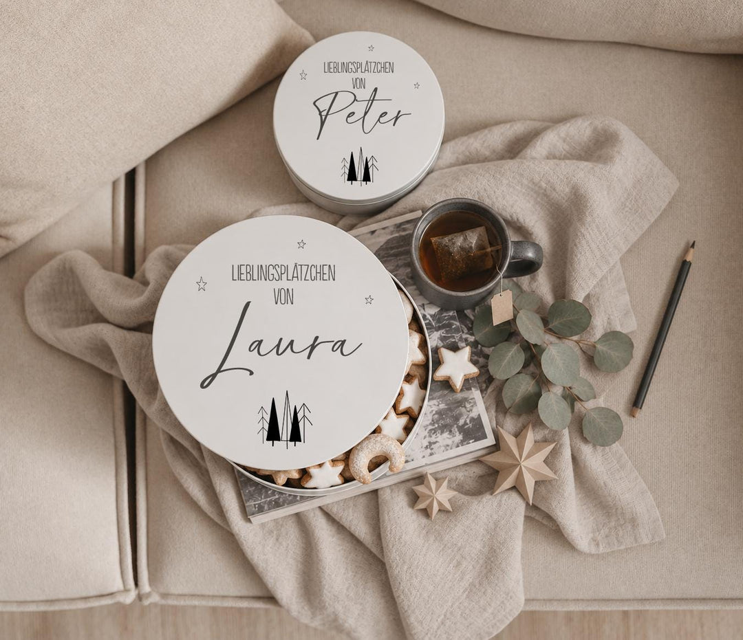 Personalisierte Keksdose mit Namen - Jellies Design