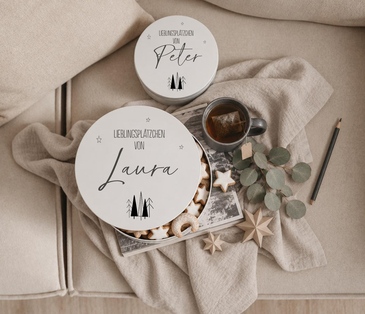 Personalisierte Keksdose mit Namen - Jellies Design