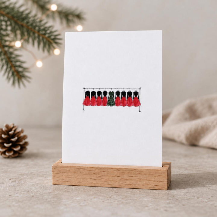 Weihnachtskarten Set 6 Stück, handgezeichnete Illustrationen – Postkarten A6 bunt &amp; schwarz-weiß, Grußkarten für Weihnachtspost - Jellies Design