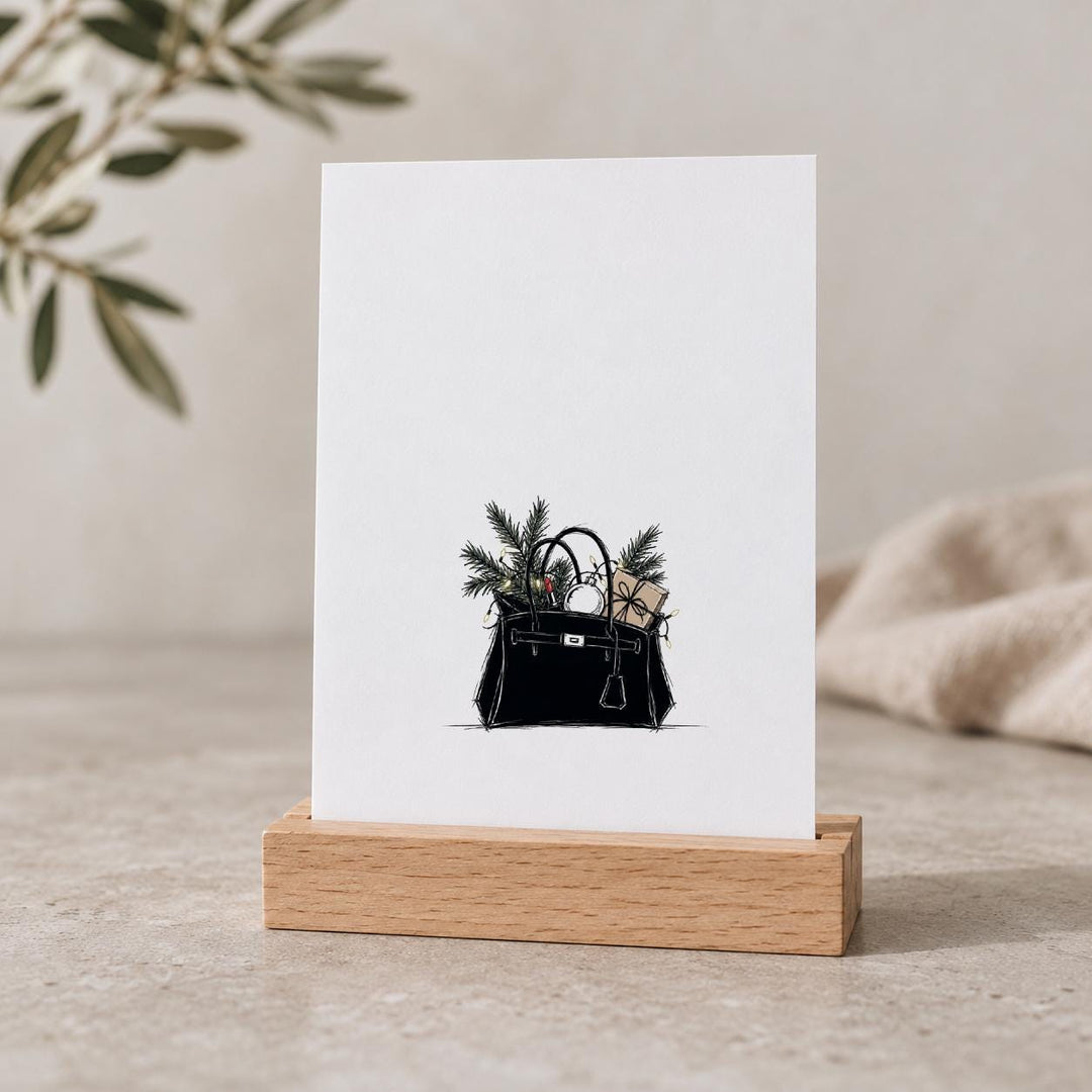 Weihnachtskarten Set 6 Stück lustig, handgezeichnete Illustrationen Weihnachtsstress – Postkarten A6 bunt &amp; schwarz-weiß, Serie 3 - JelliesDesign - Christmas - Christmas Cards
