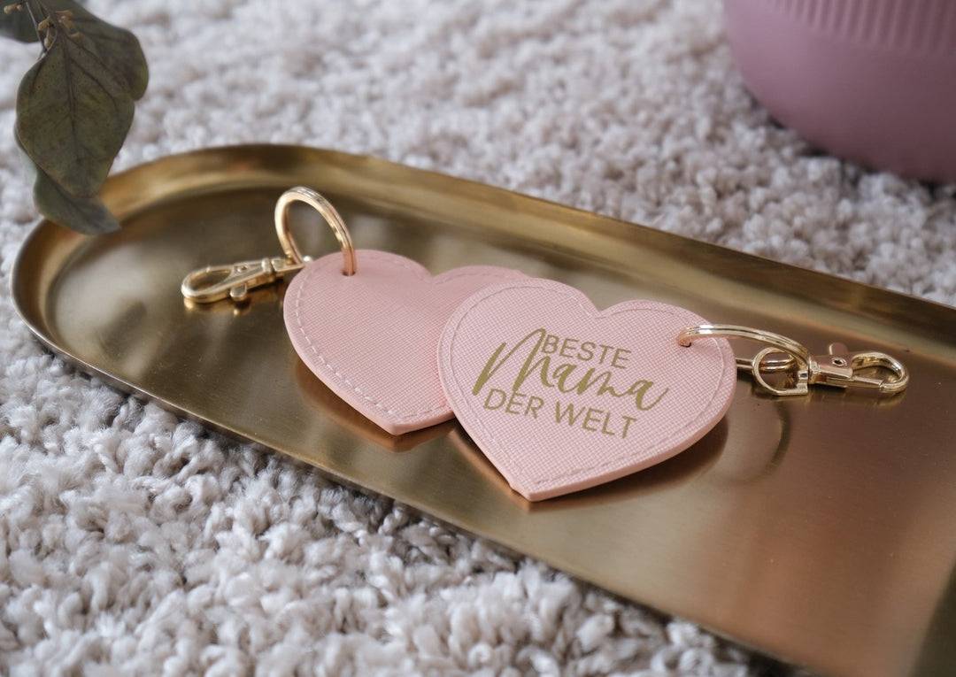 Schlüsselanhänger "Herz" zum Muttertag, personalisierbar - Jellies Design