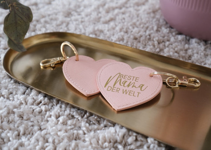 Schlüsselanhänger "Herz" zum Muttertag, personalisierbar - Jellies Design