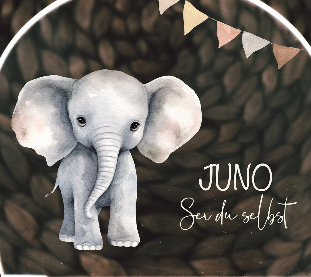 Nachtlicht für Kinder "Safari - Elefant" farbig, personalisierbar - Jellies Design